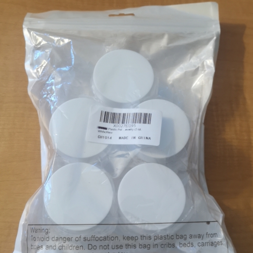 5 pack 2oz plastic containers
